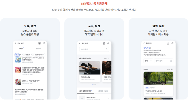 동백전 15분도시 공유공동체