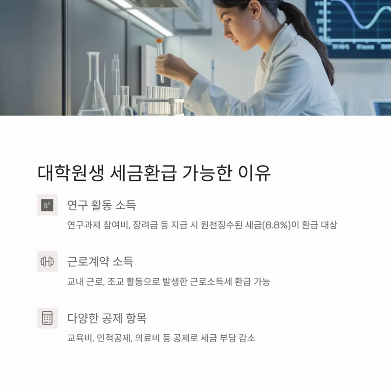 대학원생 세금환급 가능한 이유
