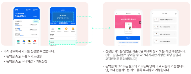 동백전 카드 신청
