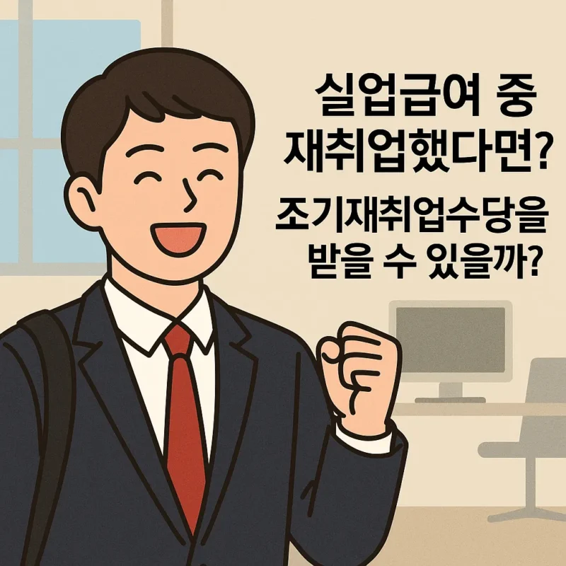실업급여중 재취업?
조기재취업수당 받을수 있나?