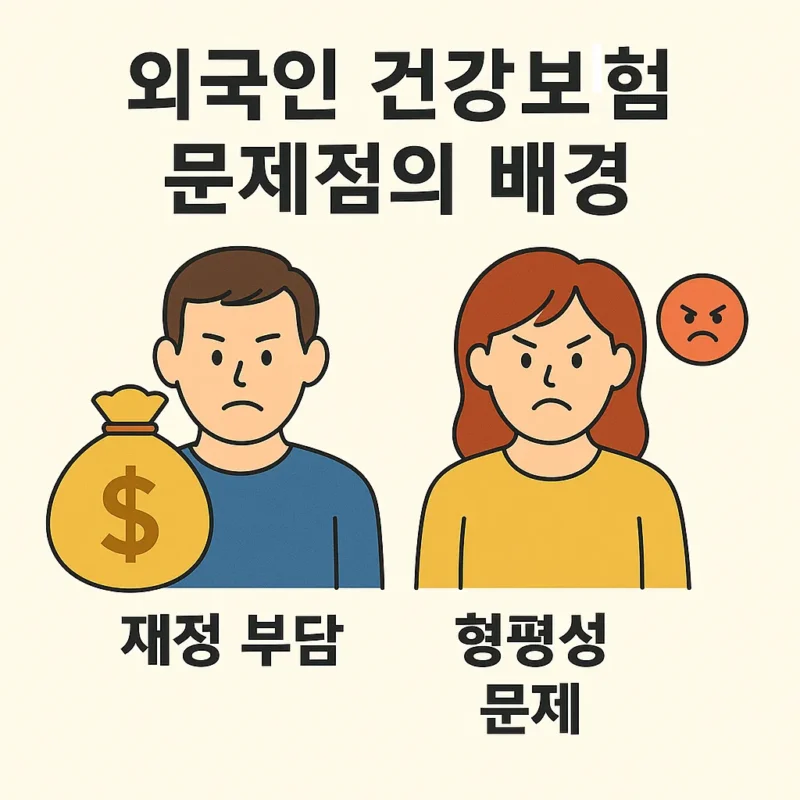 왜국인 건강보험 문제점 배경