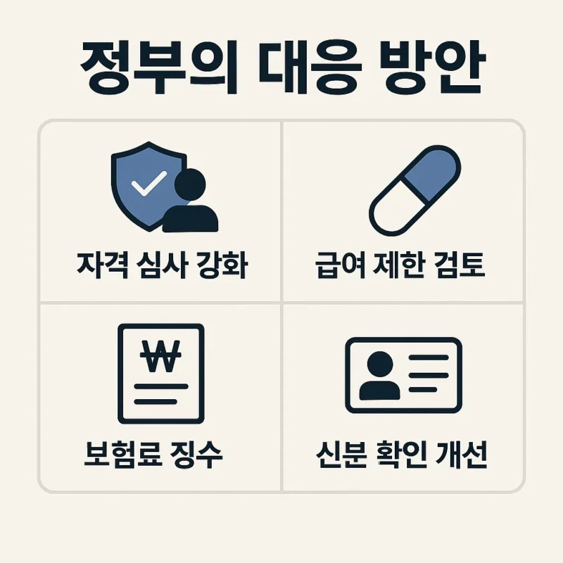 외국인 건강보험 문제점
정부 대응 방안