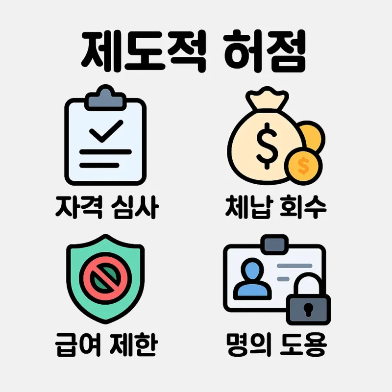 외국인 건강보험 문제점
제도적 허점