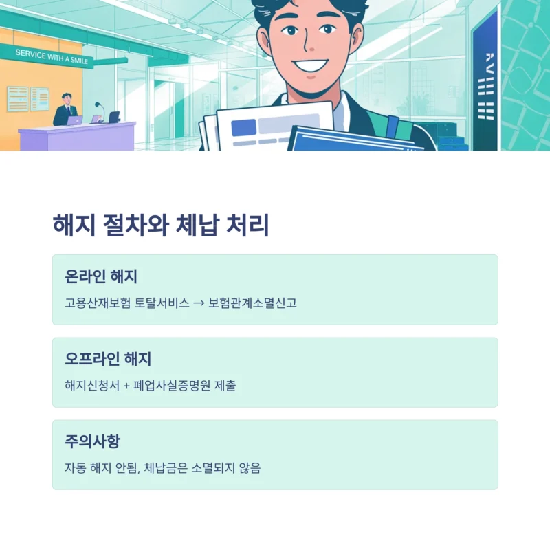 자영업자 고용보험 납부
해지 절차와 체납 처리