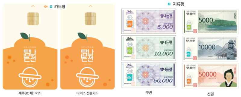 탐나는전 카드형 지류형
