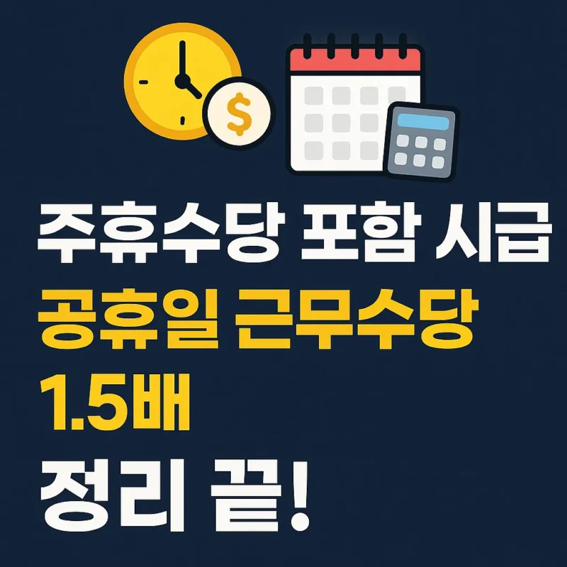 주휴수당 시급 공휴일 수당