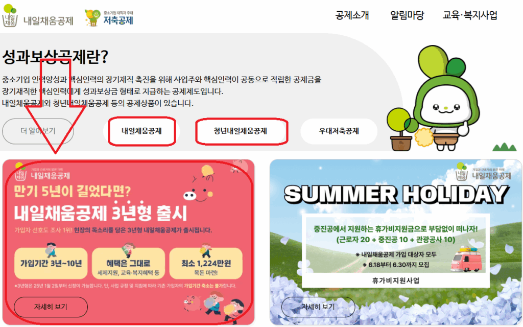 일반형 내일채움공제 확인