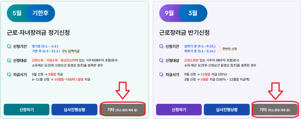 국세청 장려금 환수 취소하기