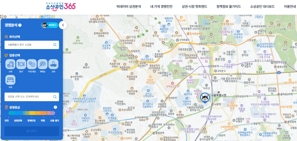 편의점 폐점
소상공인365 경쟁분석