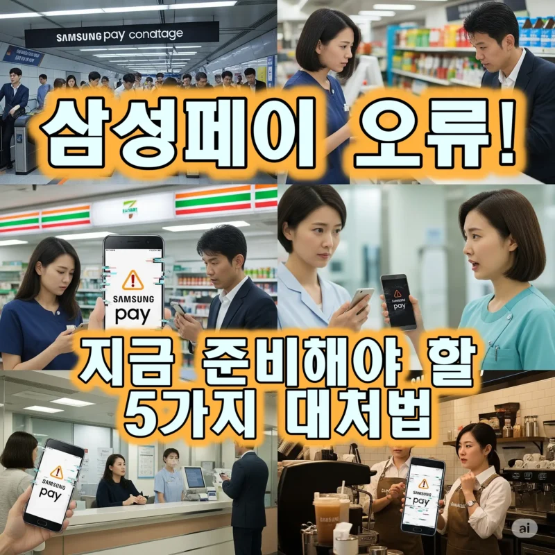 삼성페이 오류 대처법