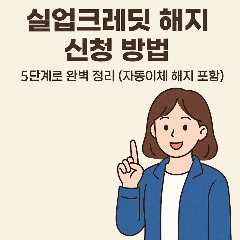 실업크레딧 해지 신청