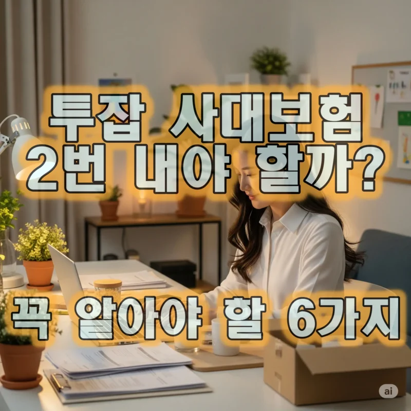 투잡 사대보험