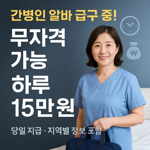 간병인 알바 무자격 가능