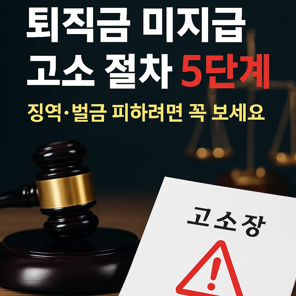 퇴직금 미지급 고소절차