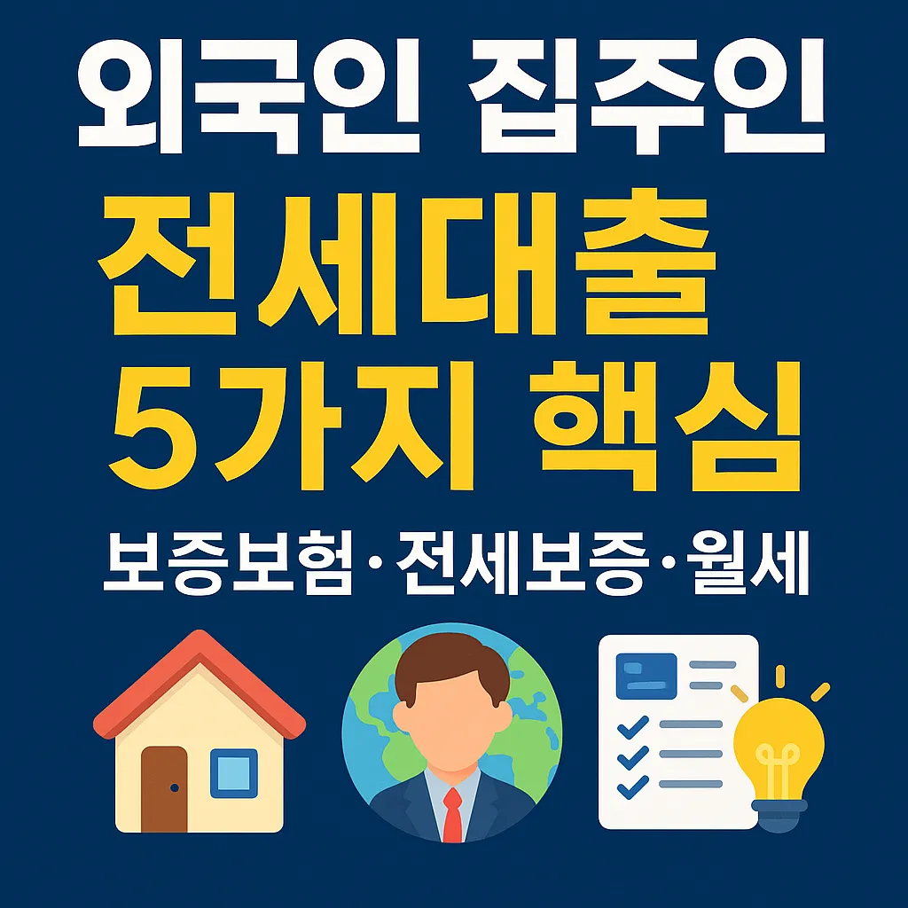 외국인 집주인 전세대출